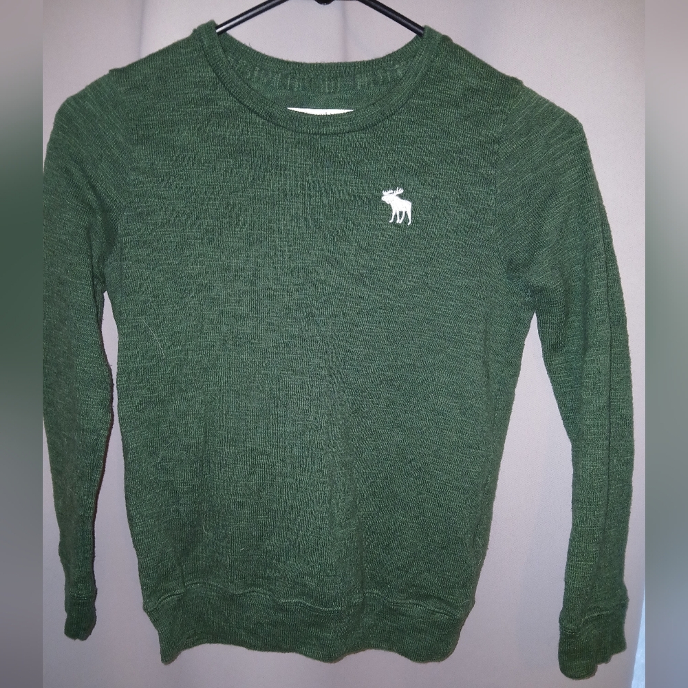 Abercrombie kids little boy size 7/8 sweater hunter green